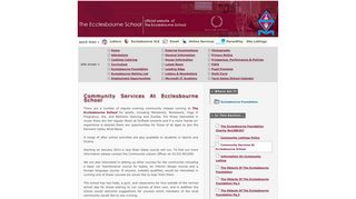 Community Services At Ecclesbourne School - The Ecclesbourne ...