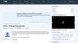 ECDL - Help getting started | TES Community