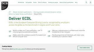 Deliver ECDL