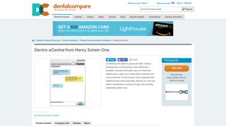 Dentrix eCentral from Henry Schein One | Dentalcompare: Top ...