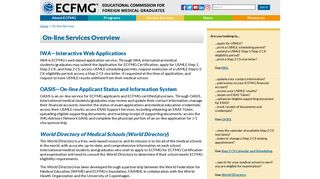 ECFMG | On-line Services