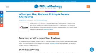 eChempax User Reviews, Pricing & Popular Alternatives