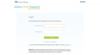 Login - Idaho Child Support - Services For Families