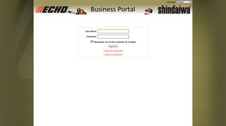 ECHO Business Portal - Sign On