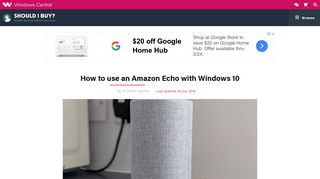 How to use an Amazon Echo with Windows 10 | Windows Central