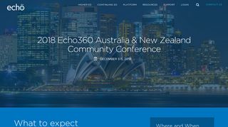 Australia and New Zealand 2018 Active Learning Conference - Echo360