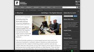 Introducing the Echo360 Active Learning Platform - The Digital Network