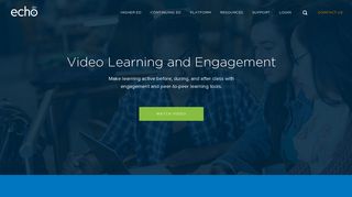 Students Video Learning and Engagement with Echo360