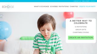 ECHOage: Charity Birthday, Group Gifts, eInvitations, Donation Ideas