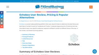 Echobox User Review, Pricing & Popular Alternatives