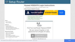 How to Login to the Huawei HG8247H - SetupRouter