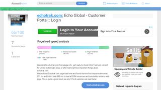 Access echotrak.com. Echo Global - Customer Portal :: Login