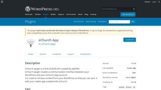 eChurch App | WordPress.org