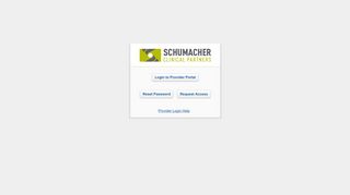 Provider Portal - Schumacher Clinical Partners