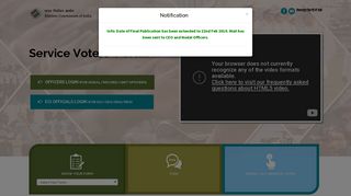 Service Voters' Portal: ECI