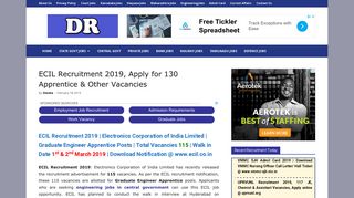 ECIL Recruitment 2019, 2100 JTO & Various Job Vacancies, Apply ...