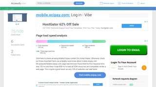 Access mobile.ecipay.com. Log in - Vibe
