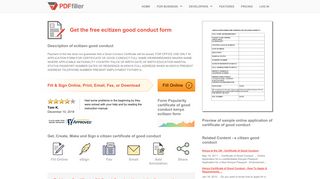 Ecitizen Good Conduct - Fill Online, Printable, Fillable, Blank | PDFfiller