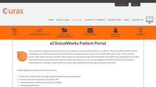 eClinicalWorks Patient Portal - Curas Inc - eClinicalWorks Reseller ...