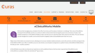 eClinicalWorks Mobile - Curas Inc - eClinicalWorks Reseller, Support ...