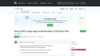 About SSO using login authentication of Eclipse Che · Issue #11884 ...