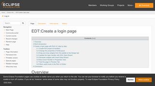 EDT:Create a login page - Eclipsepedia