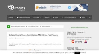 Eclipse MC Bitcoin Mining Pool Review | Bitcoins In Ireland