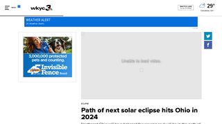 Path of next solar eclipse hits Ohio in 2024 | wkyc.com