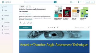 Anterior Chamber Angle Assessment Techniques | Cornea | Glaucoma