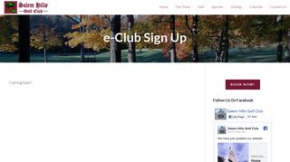 e-Club Sign Up - Salem Hills Golf Club