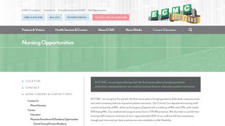 Nursing Opportunities - Careers | ECMC Hospital | Buffalo, NY