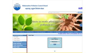 to Login page - Maharashtra Pollution Control Board