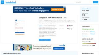 Visit Ecmpcb.in - MPCB Web Portal.