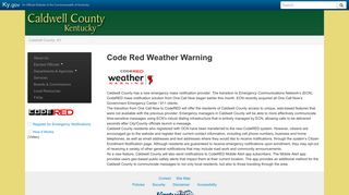 Caldwell County, KY Code Red Weather Warning