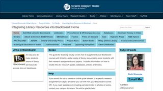 EBSCOhost - Integrating Library Resources into Blackboard ...