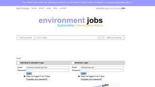 Login - Environment Jobs