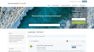 Environmental jobs | Environmentjob.co.uk
