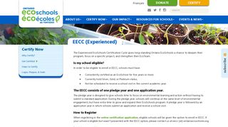 EECC (Experienced) - Ontario EcoSchools