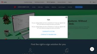 E-sign documents online, secure e-signature solutions | Adobe Sign