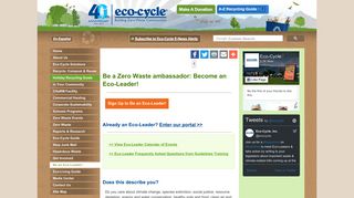Be an Eco-Leader! - Eco-Cycle