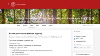 Eco Out-of-House Member Sign-Up | Eco House - OrgSync
