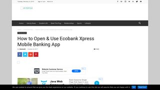 How to Open & Use Ecobank Xpress Mobile Banking App - VarCity