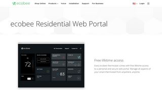 ecobee residential web portal for homeowners | ecobee | Smart Home ...