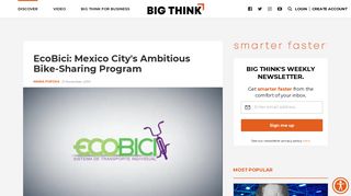 EcoBici: Mexico City's Ambitious Bike-Sharing Program - Big Think