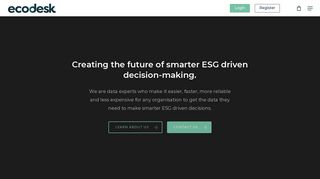 Ecodesk – Creating the future of smarter ESG driven decision-making.