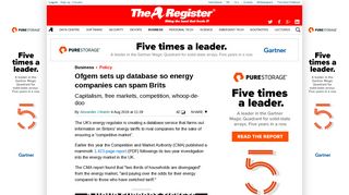 Ofgem sets up database so energy companies can spam Brits • The ...