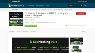 EcoHosting | Responsive HTML5 Hosting and WHMCS Template ...