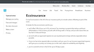 Ecoinsurance | Eco Car Insurance Quotes | Co-op Insurance