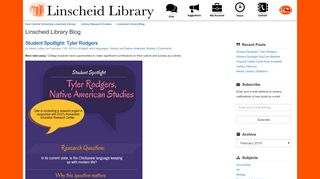 Linscheid Library Blog - Library Research Guides at East Central ...