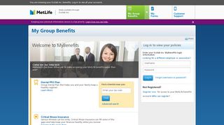 My Group Benefits - MetLife - Login